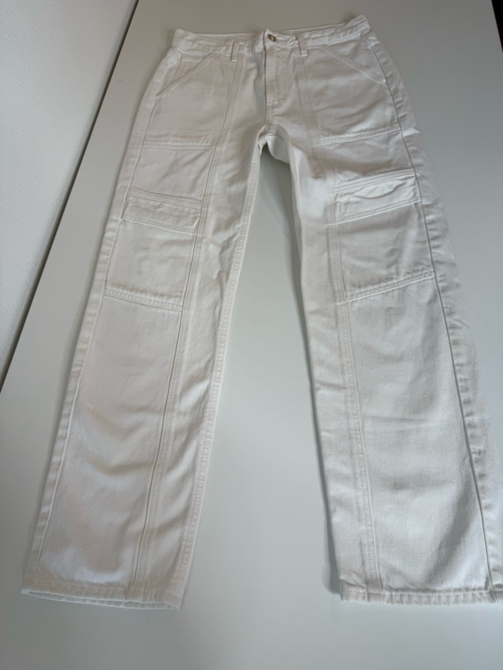 Agolde Cooper Cargo Straight Leg
Jeans White Sz 27 - Picture 7 of 16
